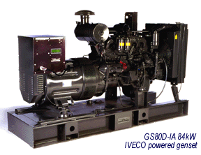 GS80D-IA 84kW IVECO powered genset